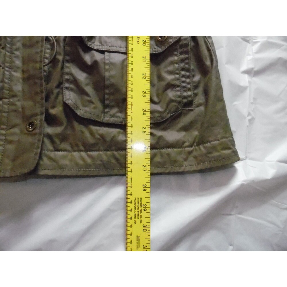 L.L.Bean Women's British Millerain Waxed Cotton Thinsulate Field Jacket Olive M - Picture 13 of 13